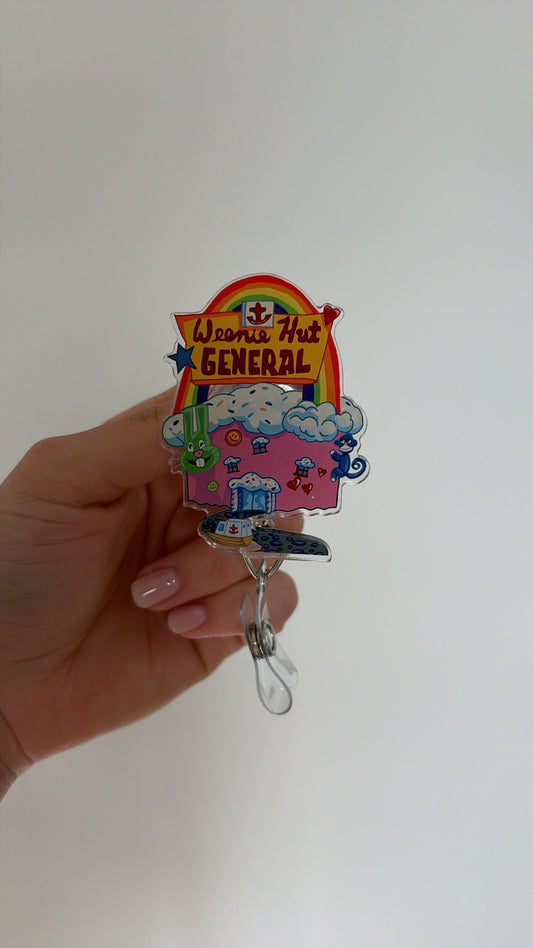 Weenie Hut General Badge Reel