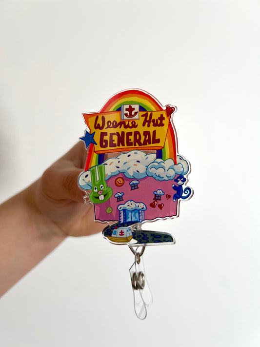 Weenie Hut General Badge Reel