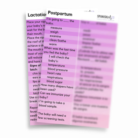 Postpartum Spanish Translation Badges
