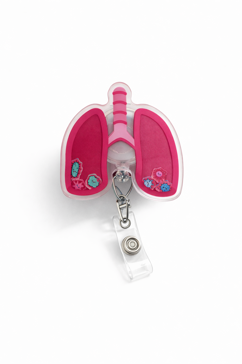 Infected Lung Badge Reel