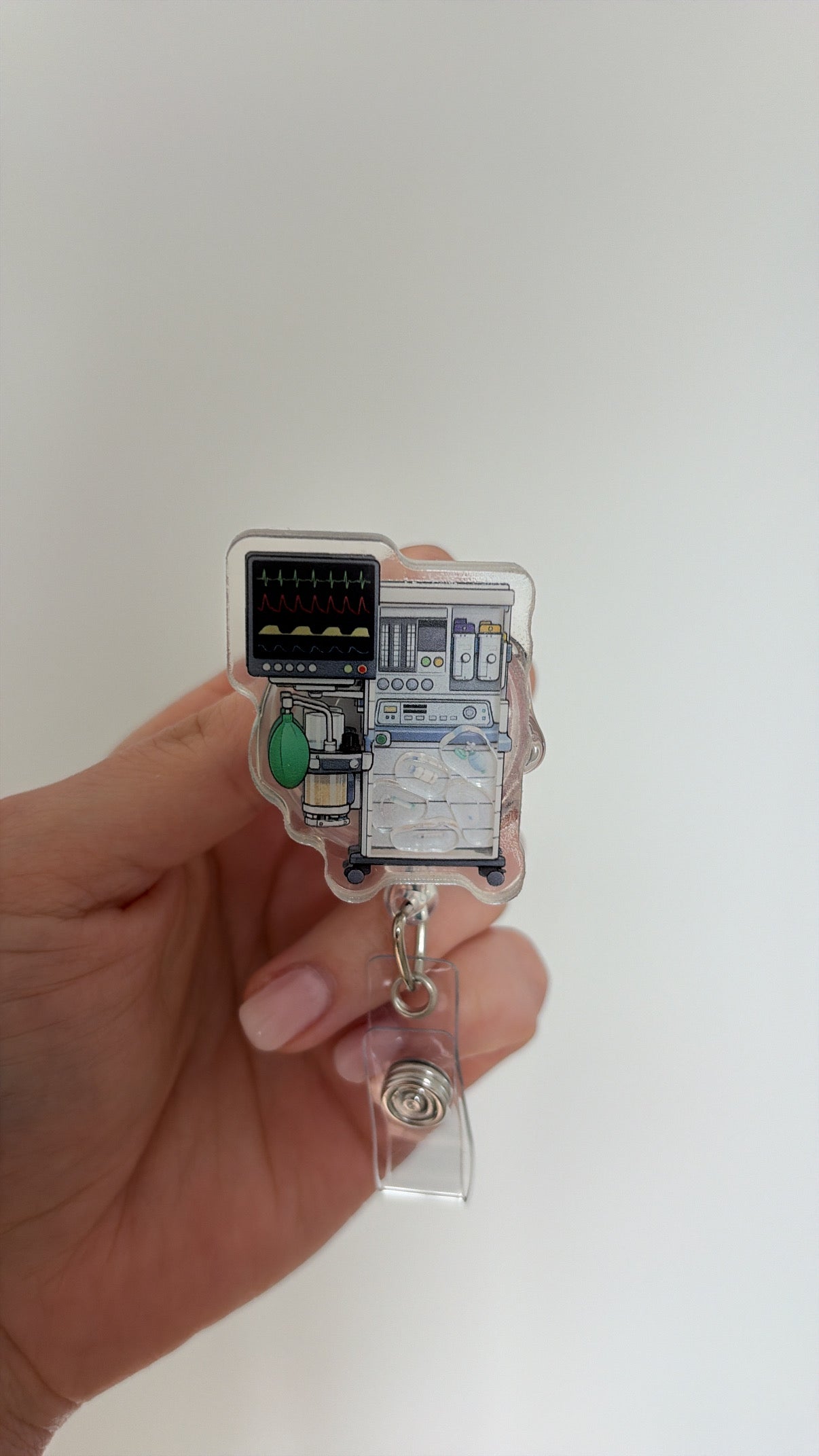 Anesthesia Machine Badge Reel